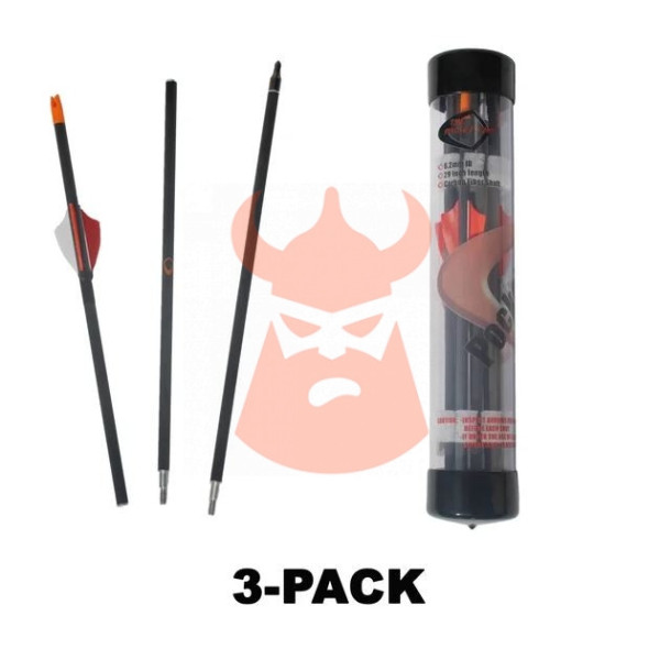 Lot de 3 Fl&egrave;ches pour lance-pierres Pocket Shot