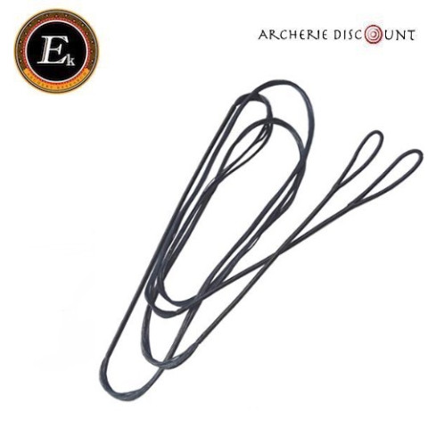 Corde D’Arc PATIKIL 12 Brins – Longueur AMO 57 Pouces (135 Cm) – Pour Arc Classique, Long, à Poulies – Noir Orange Avec Pointes D’Encoche
