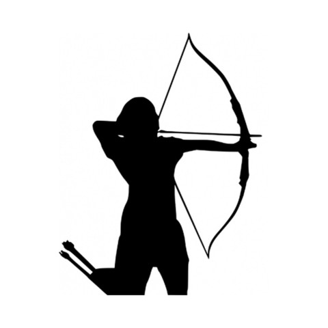 Autocollant Arctec Archery compound vinyle 10 x 10 cm