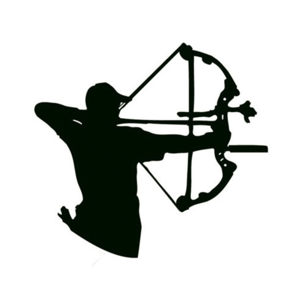 Autocollant Arctec Archery compound vinyle 10 x 10 cm