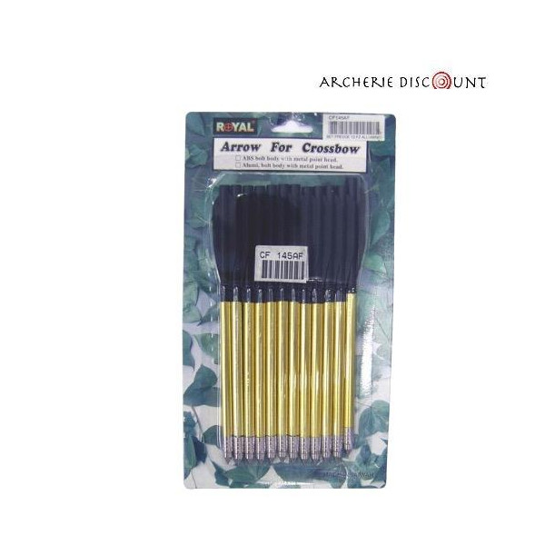 Set De 12 Traits En Aluminium 6,5 Pour Pistolet Arbal&egrave;te