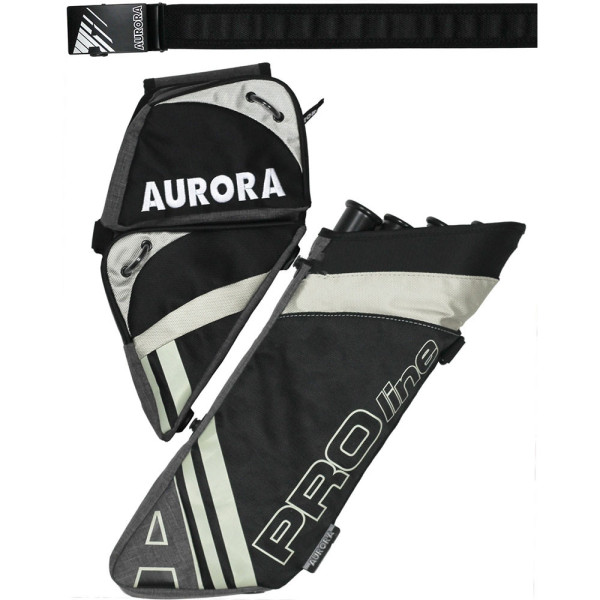Carquois Aurora Proline 4 tubes gaucher noir et bleu