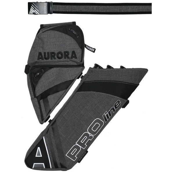 Carquois Aurora Proline 4 tubes gaucher noir et bleu