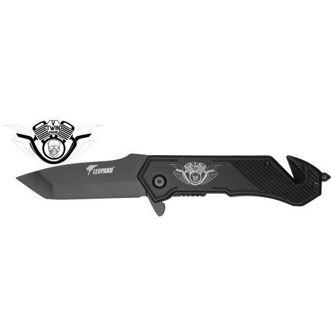 Couteau de poche L&eacute;opard Darkgrip 12 cm