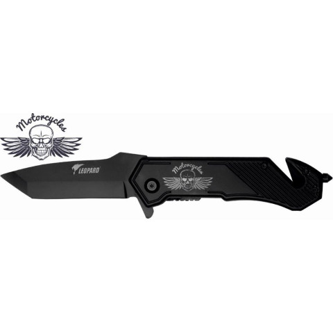 Couteau de poche L&eacute;opard Darkgrip 12 cm