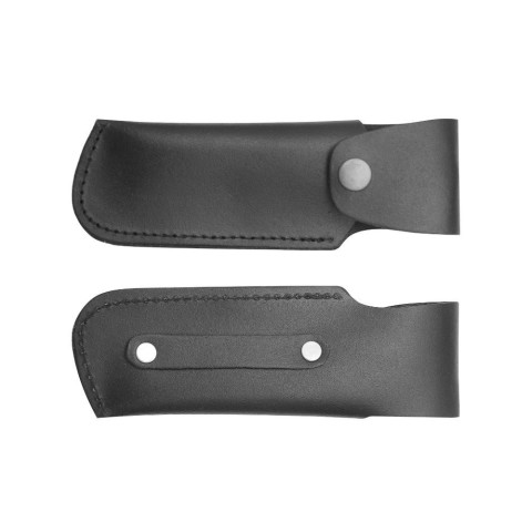 &Eacute;tui L&eacute;opard noir plat 13 cm
