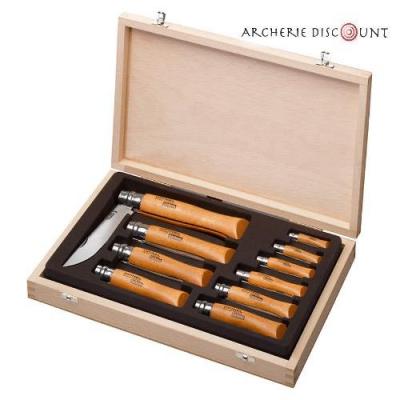Coffret 10 couteaux collection opinel