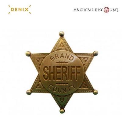 Réplique étoile de shérif Laiton Denix