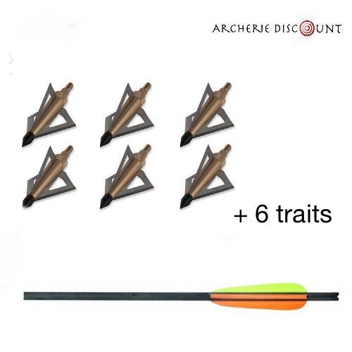 Pack 6 traits et pointe chasse