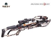 Ravin compound crossbow set r20 predator camo 430fps lenght 33 6 8lbs w 100yd scope