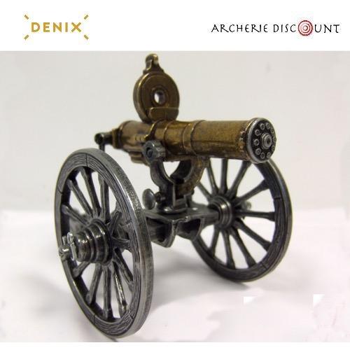 Re plique du canon gatling 1861 americain 17 5 cm denix1