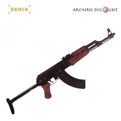 Réplique du fusilL AK47 avec crosse métal Denix